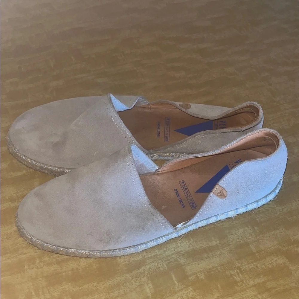 Verbenas Beige / grey Suede Espadrilles made in Spain size 41